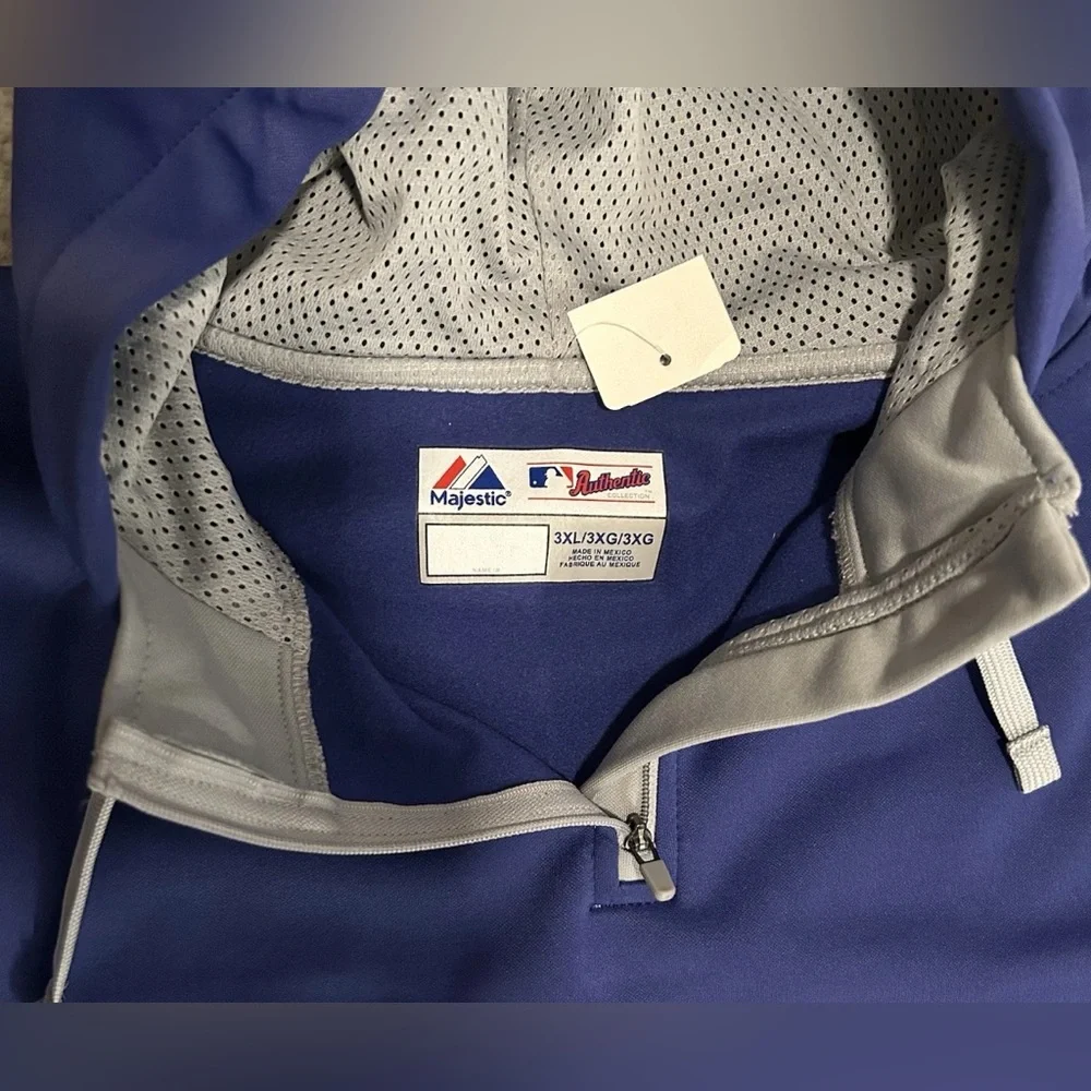 Majestic Authentic Los Angeles Dodgers Hoodie Polyester Sweatshirt Men’s Sz: 3XL - Picture 3 of 4